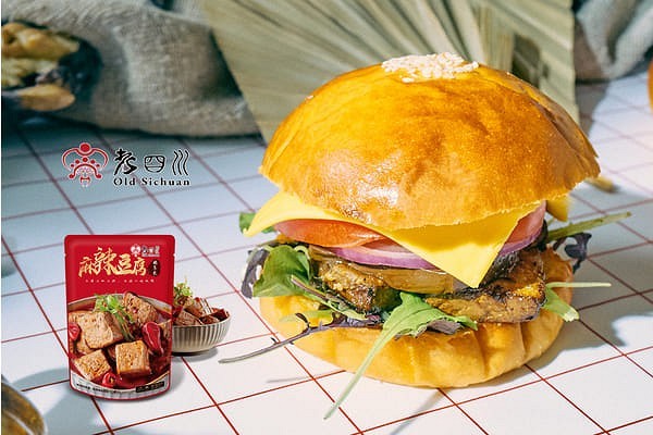 \食驗室/麻辣豆腐漢堡